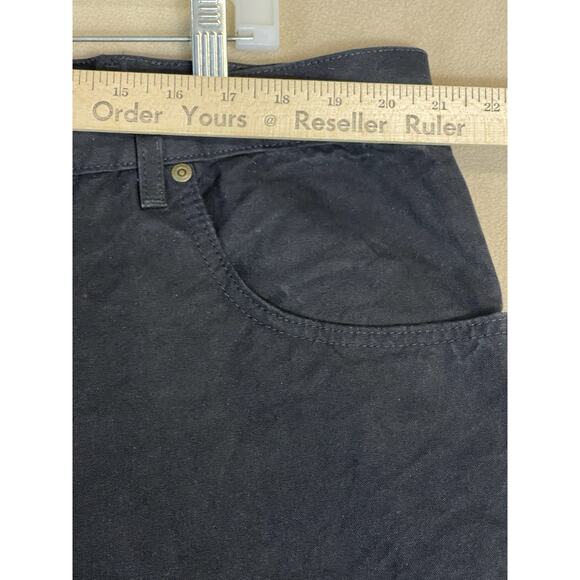 Schaefer Outfitter Pants Mens 44x34 Black Brushcloth Ranch‎ Hand Dungaree Pant - Picture 6 of 13